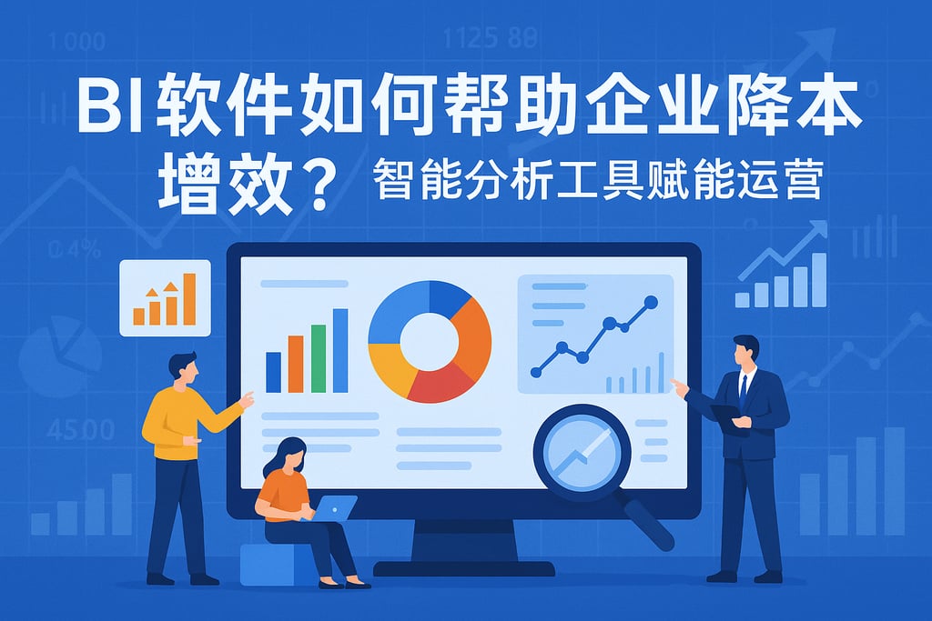 BI软件如何帮助企业降本增效？智能分析工具赋能运营"